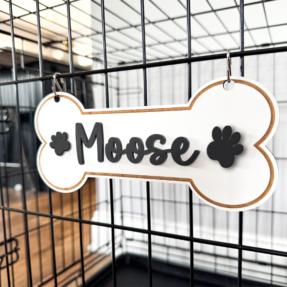 Pet Portrait Custom - Kişiselleştirilmiş bir sandık etiketi, pençeli bir